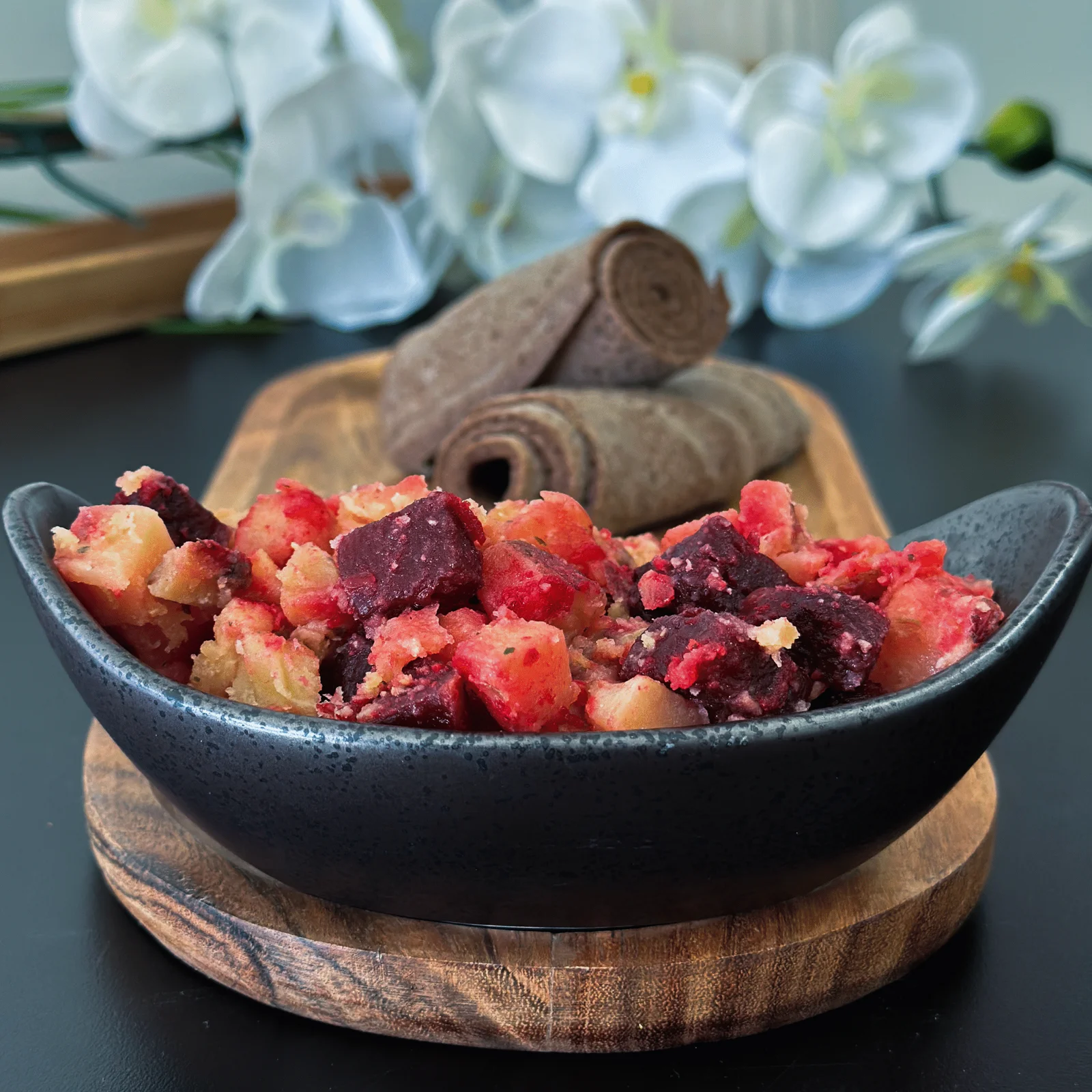 Kay Sir red beets and potatoes